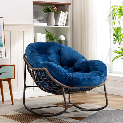 Ultimate Relaxation Awaits: Sink Into Our Plush Rocking Papasan
