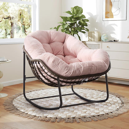 Ultimate Relaxation Awaits: Sink Into Our Plush Rocking Papasan