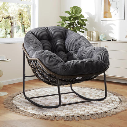 Ultimate Relaxation Awaits: Sink Into Our Plush Rocking Papasan