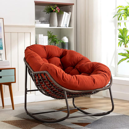 Ultimate Relaxation Awaits: Sink Into Our Plush Rocking Papasan