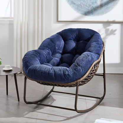 Ultimate Relaxation Awaits: Sink Into Our Plush Rocking Papasan